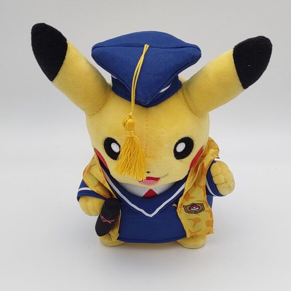 Pokémon Center Original Graduate Pikachu Poke Plush 8 In Graduation Celebration - Picture 1 of 11
